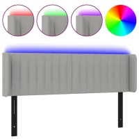 vidaXL LED Headboard Light Gray 57.9