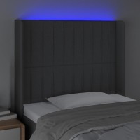 vidaXL LED Headboard Dark Gray 40.6