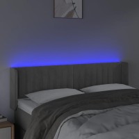 vidaXL LED Headboard Light Gray 57.9