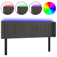 vidaXL LED Headboard Dark Gray 57.9