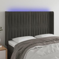 vidaXL LED Headboard Dark Gray 57.9