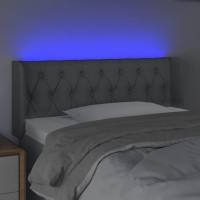 vidaXL LED Headboard Light Gray 40.6