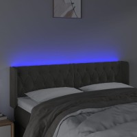 vidaXL LED Headboard Dark Gray 57.9