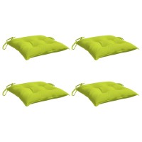 vidaXL Chair Cushions 4 pcs Bright Green 15.7
