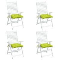 vidaXL Chair Cushions 4 pcs Bright Green 15.7