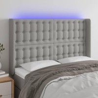 vidaXL LED Headboard Light Gray 57.9