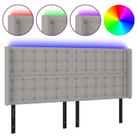 vidaXL LED Headboard Light Gray 72