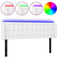 vidaXL LED Headboard White 57.9