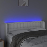 vidaXL LED Headboard White 57.9