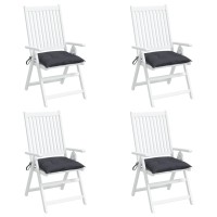 vidaXL Chair Cushions 4 pcs Anthracite 19.7
