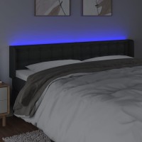 vidaXL LED Headboard Black 79.9