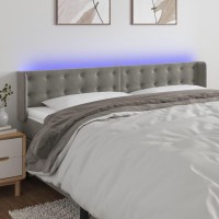 vidaXL LED Headboard Light Gray 72