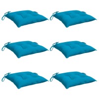 vidaXL Chair Cushions 6 pcs Light Blue 19.7