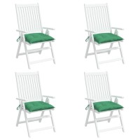vidaXL Chair Cushions 4 pcs Green 19.7