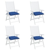 vidaXL Chair Cushions 4 pcs Blue 19.7