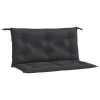 vidaXL Garden Bench Cushions 2pcs Black 39.4