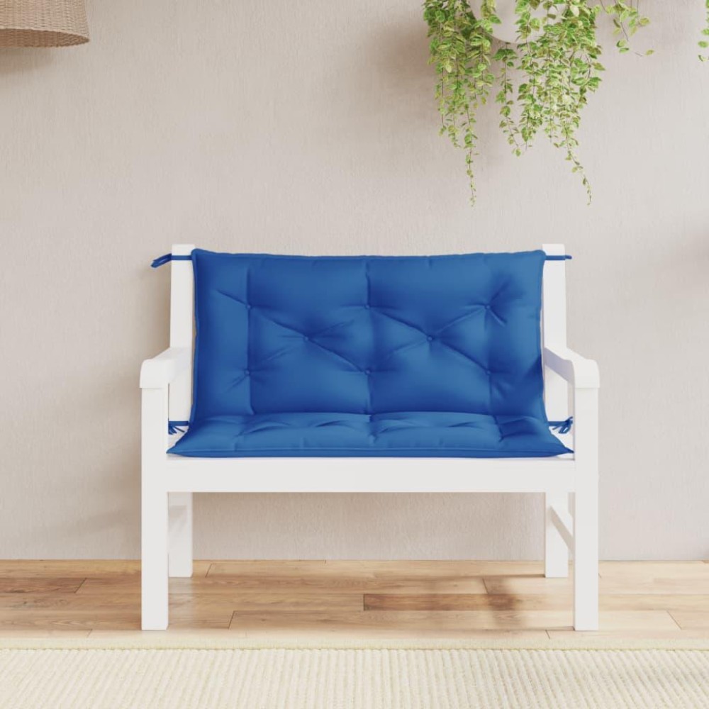 vidaXL Garden Bench Cushions 2pcs Blue 39.4