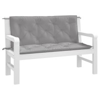 vidaXL Garden Bench Cushions 2pcs Gray 47.2