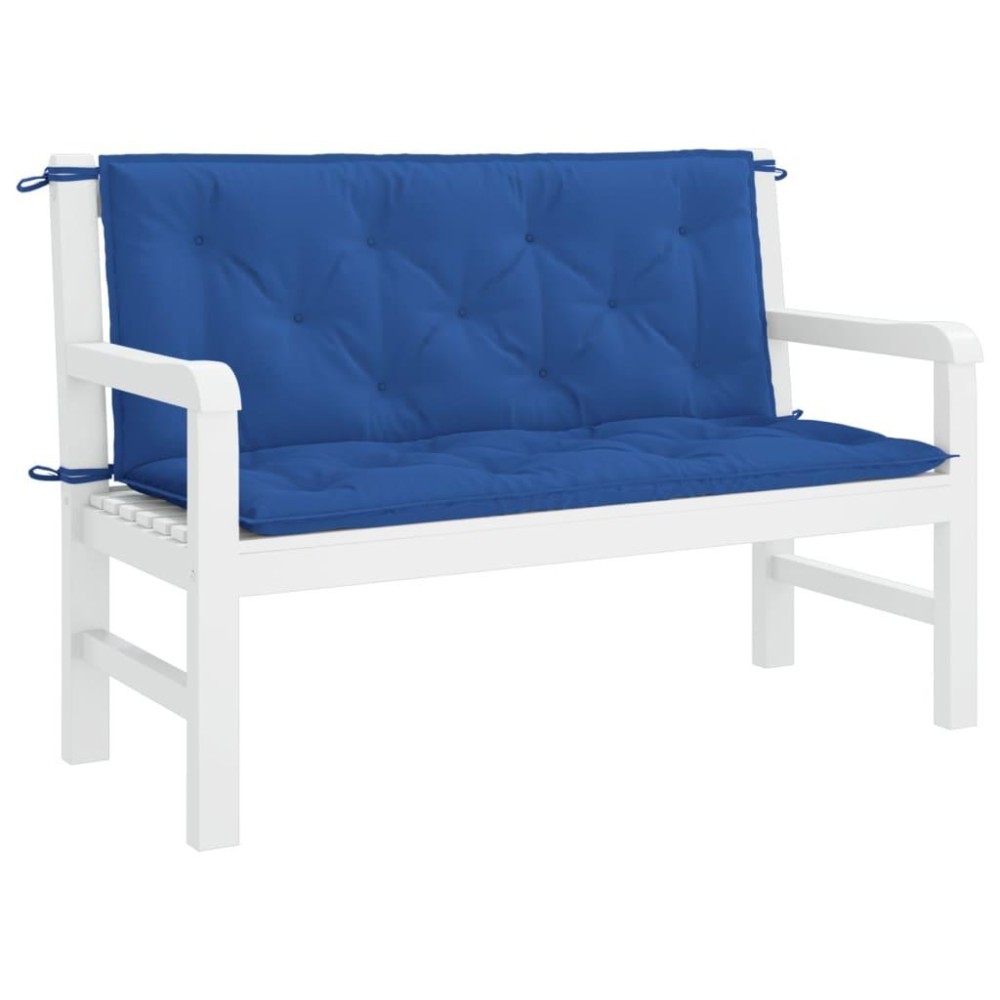 vidaXL Garden Bench Cushions 2pcs Blue 47.2