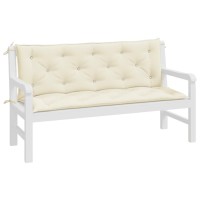 vidaXL Garden Bench Cushions 2pcs Cream White 59.1