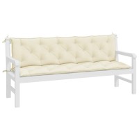 vidaXL Garden Bench Cushions 2pcs Cream White 70.9