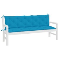 vidaXL Garden Bench Cushions 2pcs Light Blue 70.9