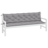 vidaXL Garden Bench Cushions 2pcs Gray 78.7