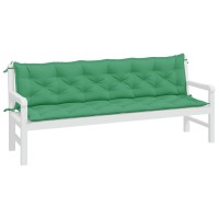 vidaXL Garden Bench Cushions 2pcs Green 78.7