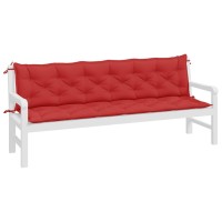 vidaXL Garden Bench Cushions 2pcs Red 78.7