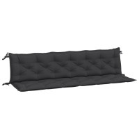 vidaXL Garden Bench Cushions 2pcs Black 78.7