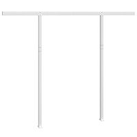 vidaXL Awning Post Set White 118.1