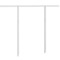 vidaXL Awning Post Set White 118.1