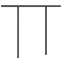 vidaXL Awning Post Set Anthracite 118.1