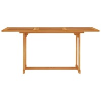 Vidaxl Patio Table 59.1X35.4X29.5 Solid Teak Wood
