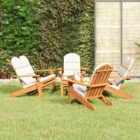 Vidaxl 5 Piece Adirondack Patio Lounge Set Solid Wood Acacia