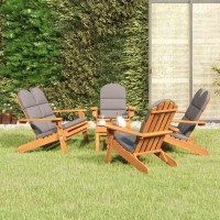 vidaXL 5 Piece Adirondack Patio Lounge Set Solid Wood Acacia