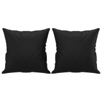 vidaXL 2-Seater Sofa with Pillows&Cushions Black 55.1