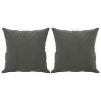 vidaXL 3-Seater Sofa with Pillows&Cushions Dark Gray 70.9