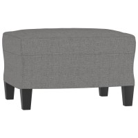 vidaXL Sofa Chair with Footstool Dark Gray 23.6