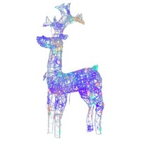 Vidaxl Reindeer Christmas Decorations 2 Pcs 23.6X6.3X39.4 Acrylic