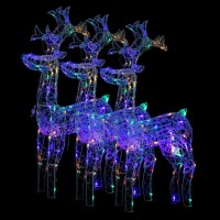 vidaXL Reindeer Christmas Decorations 3 pcs 23.6