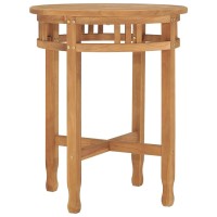 Vidaxl Bistro Table 23.6X23.6 Solid Teak Wood