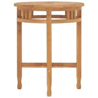 Vidaxl Bistro Table 23.6X23.6 Solid Teak Wood