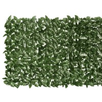 vidaXL Balcony Screen with Dark Green Leaves 157.5