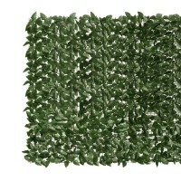 vidaXL Balcony Screen with Dark Green Leaves 196.9