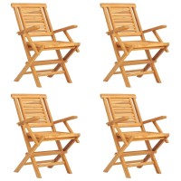 vidaXL 5 Piece Patio Dining Set Solid Wood Teak