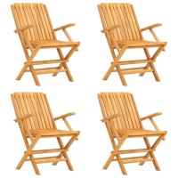 vidaXL 5 Piece Patio Dining Set Solid Wood Teak