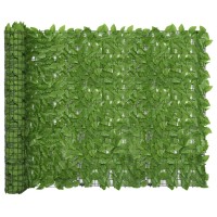 vidaXL Balcony Screen with Green Leaves 157.5