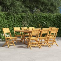 vidaXL Folding Patio Chairs 8 pcs 18.5