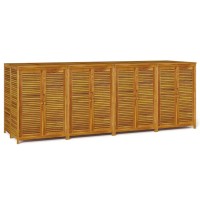 Vidaxl Patio Storage Box 110.2X34.3X40.9 Solid Wood Acacia